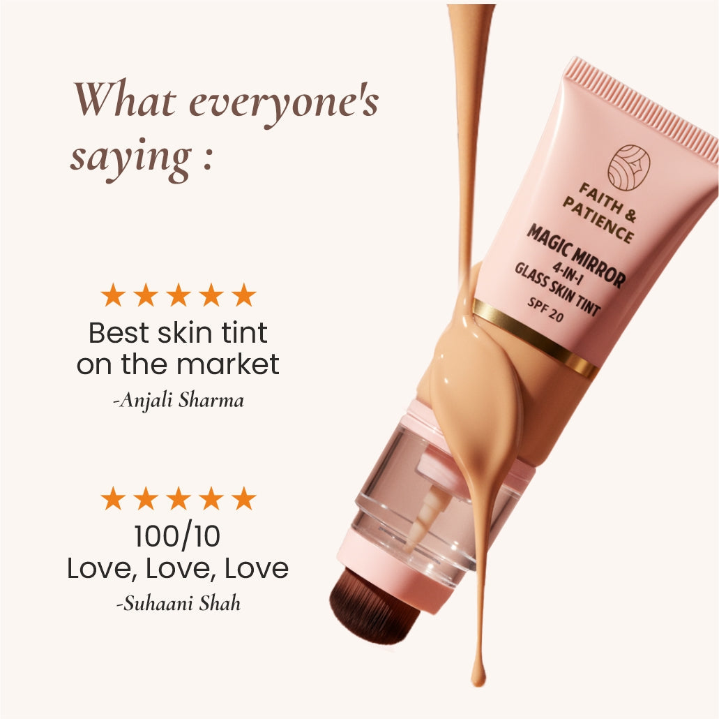 Magic Mirror Glow Serum Tint 4 in 1 (Benefits) - 004 Miss Teekhi (Medium)