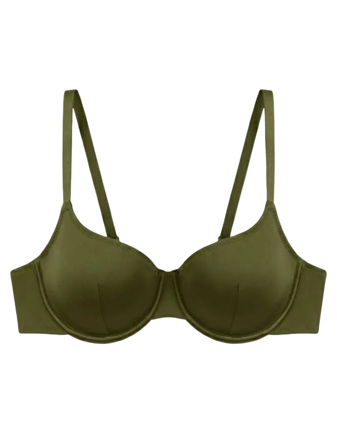 Non-Padded Bra Set - Camille - Olive