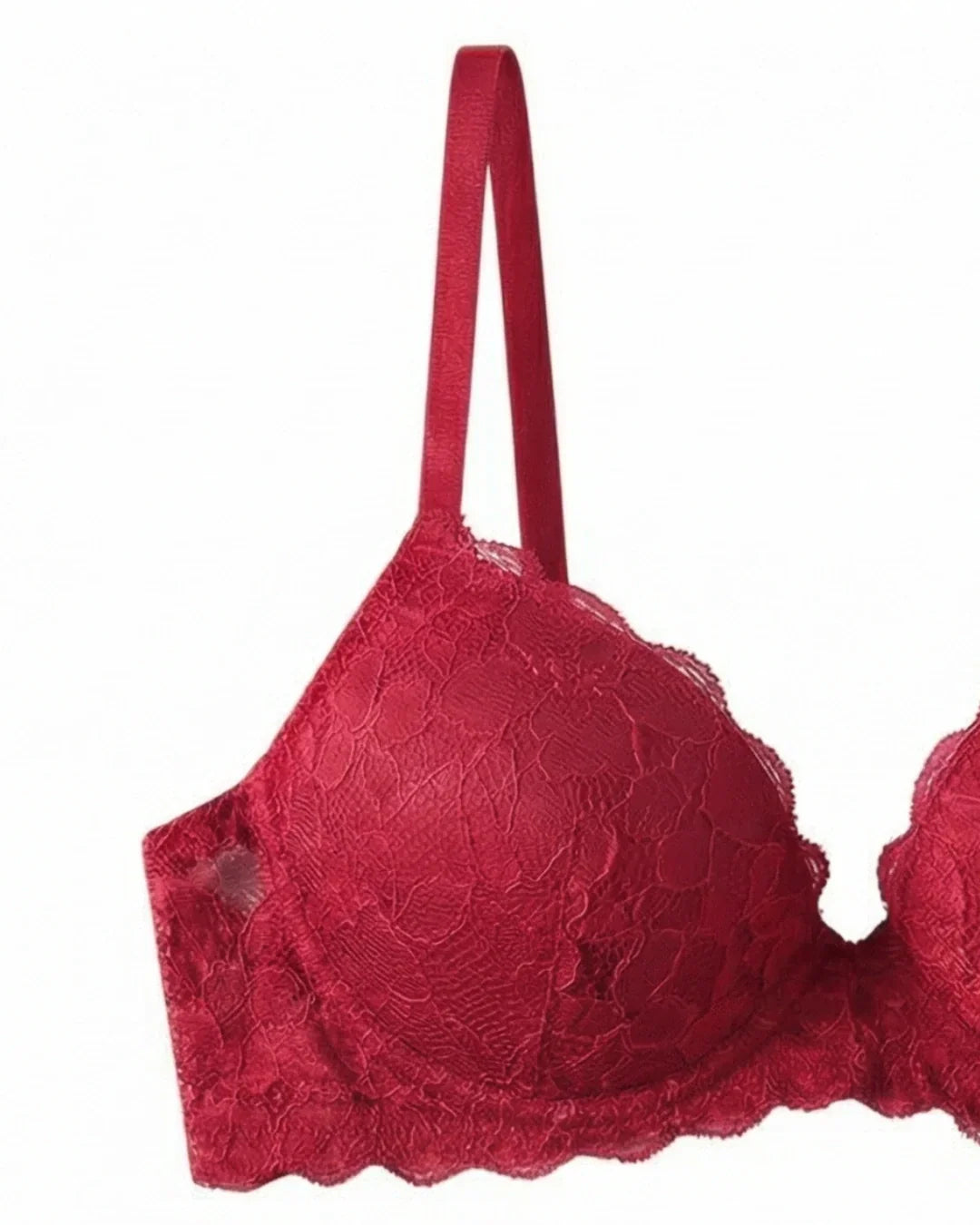 Padded Bra Set - Nerina - Red