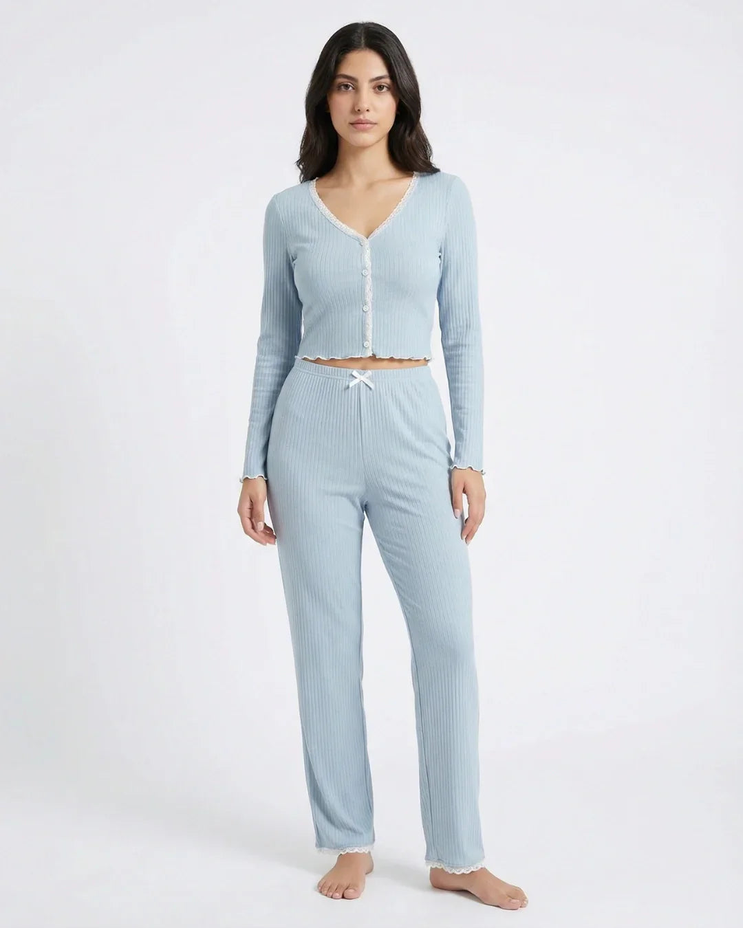 Cotton PJ Set - Mellow - Blue