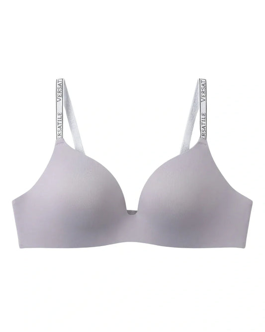 Seamless Padded Bra - Veluna - Grey