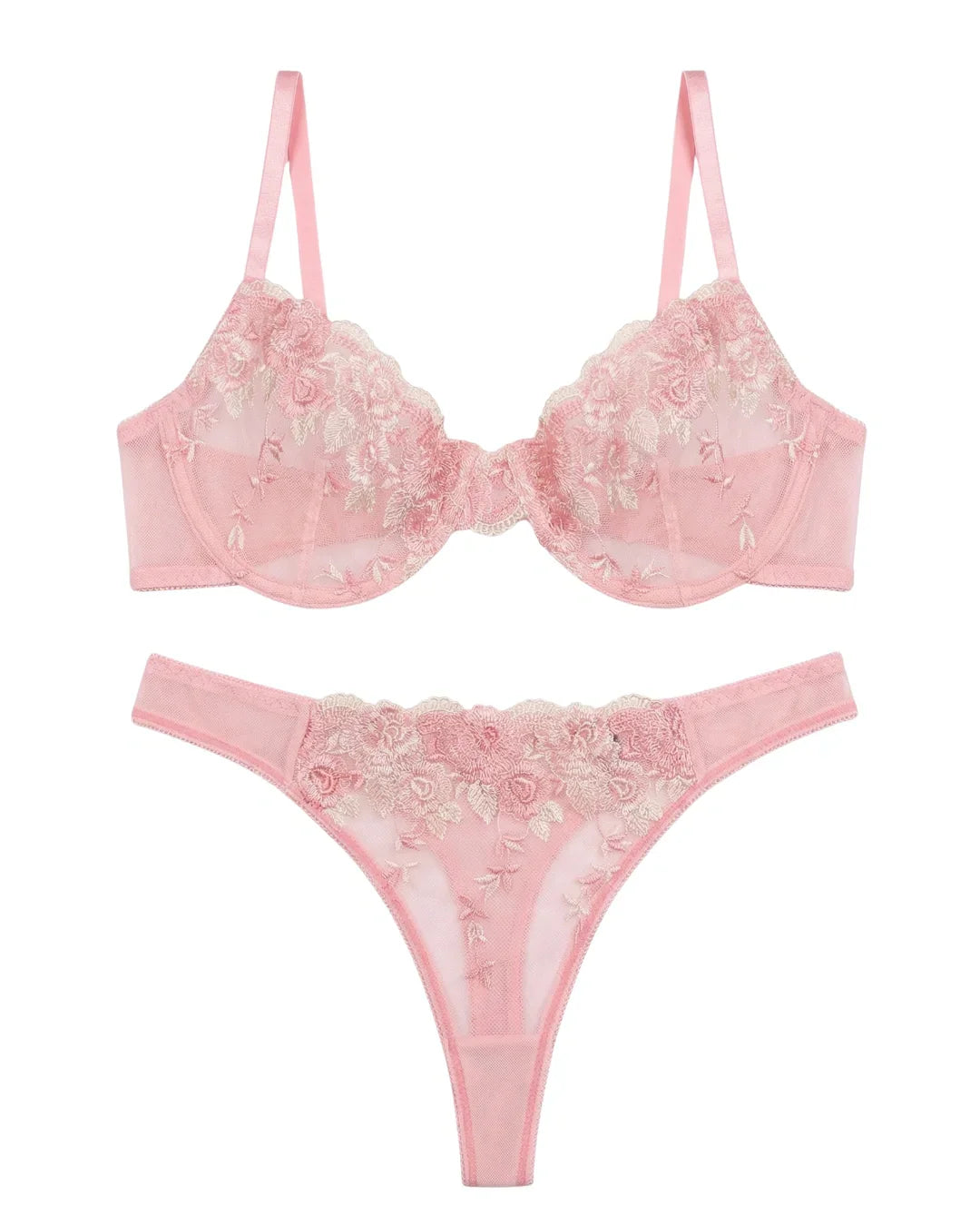 Non Padded Bra Set - Fiorlace