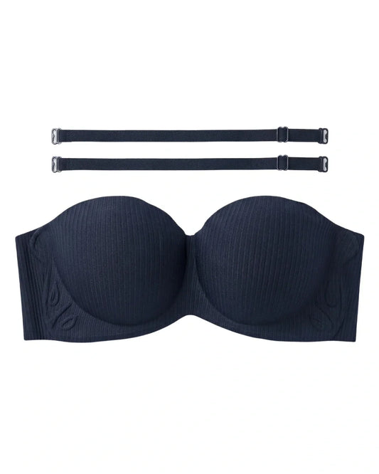 Seamless Padded Bra - Vellia - Black
