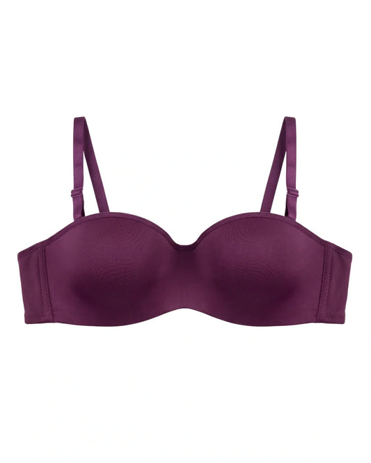 Padded Bra - Soft Wrap - Maroon