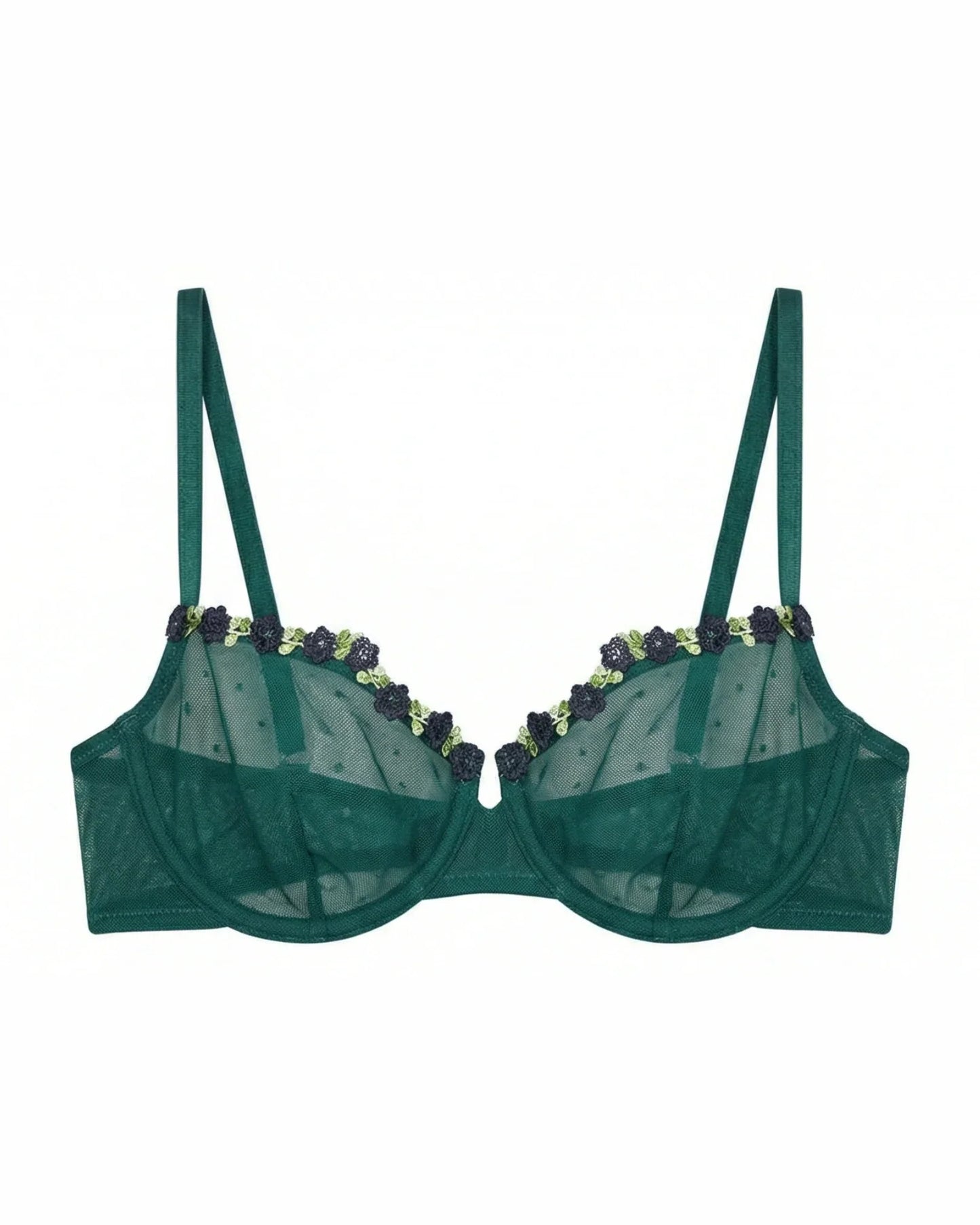 Non-Padded Bra - Mila - Green