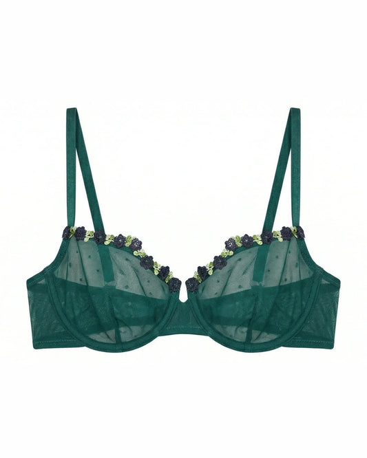 Non-Padded Bra - Mila - Green