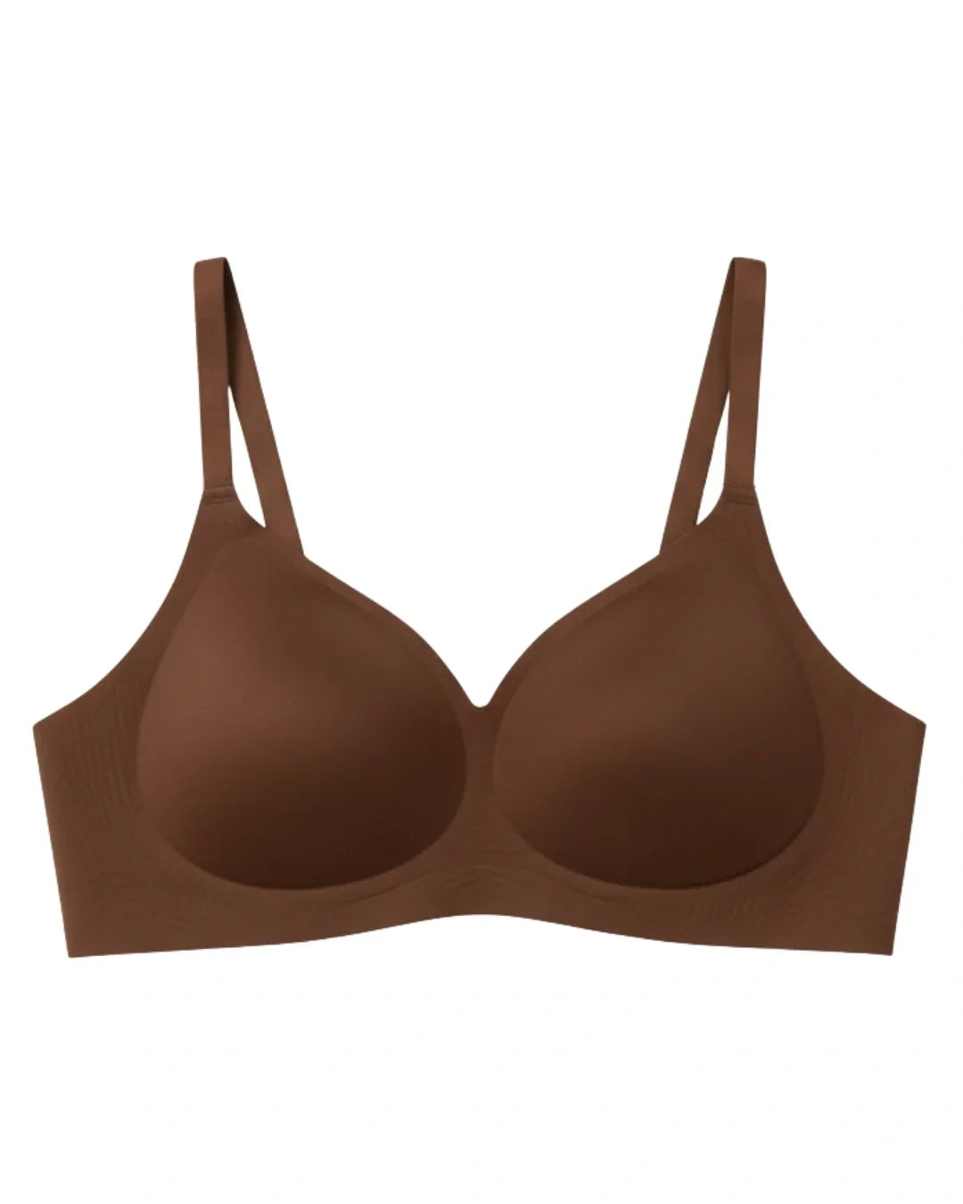 Seamless Padded Bra - Silven - Brown