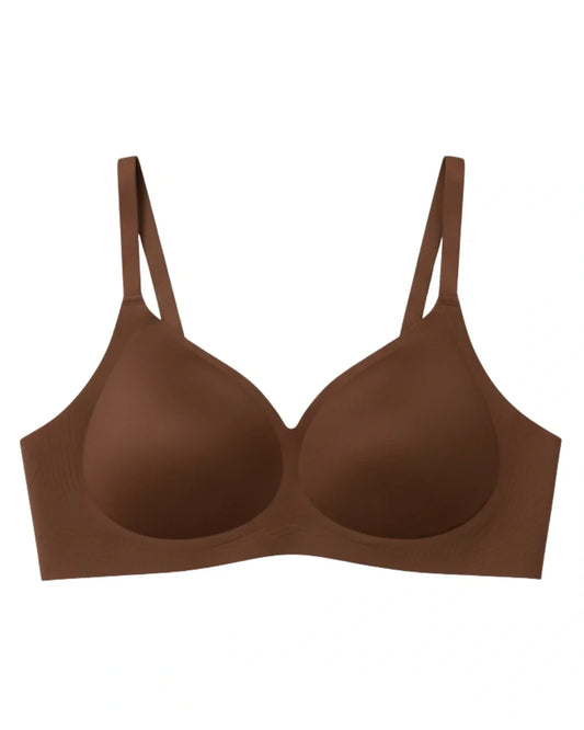 Seamless Padded Bra - Silven - Brown