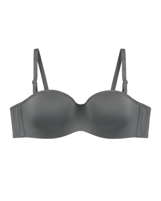 Padded Bra - Soft Wrap - Grey