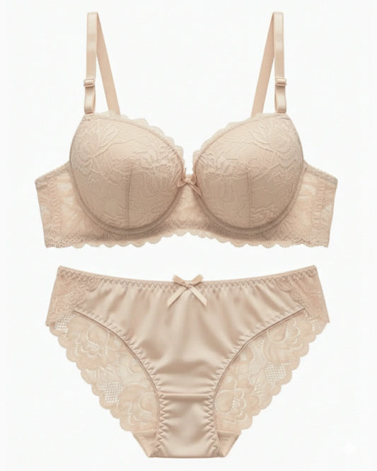 Padded Bra Set -  Embro - Skin