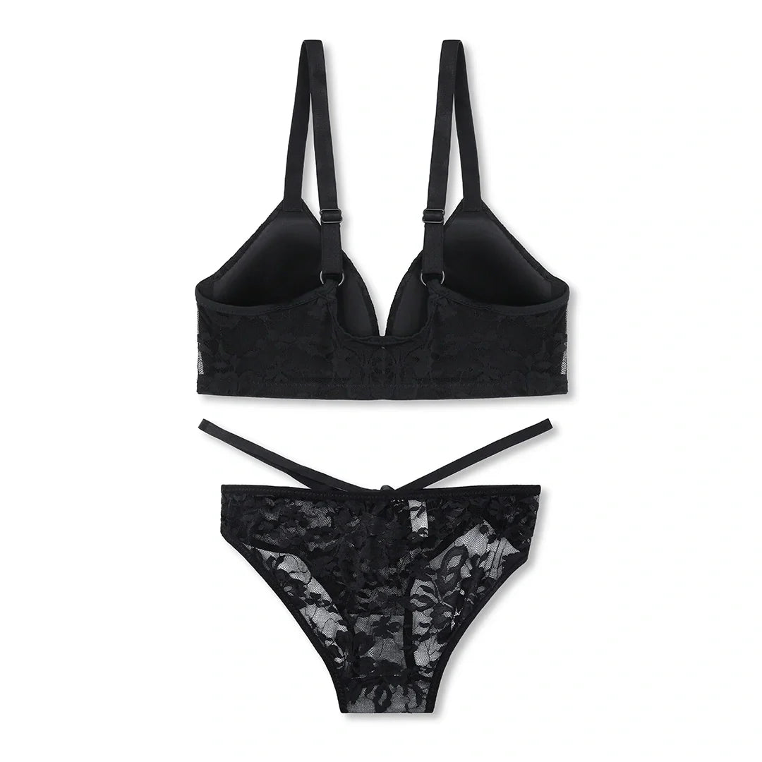 Max Front Open Padded Bra and Panty Set