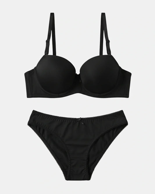 Padded Bra Set - Comfort Pro - Black
