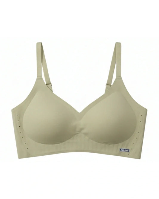 Seamless Padded Bra - Neavo - Olive