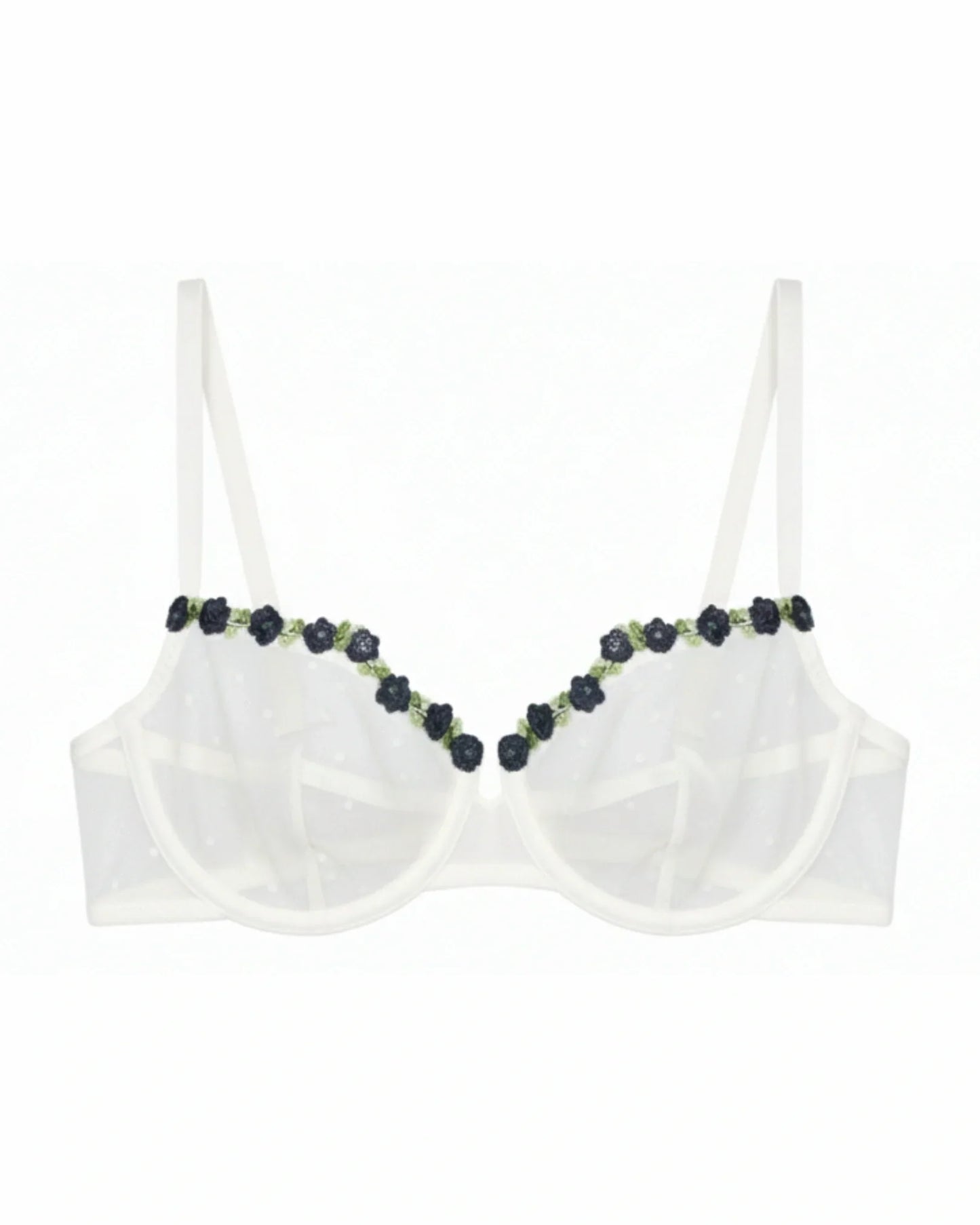 Non-Padded Bra - Mila - White