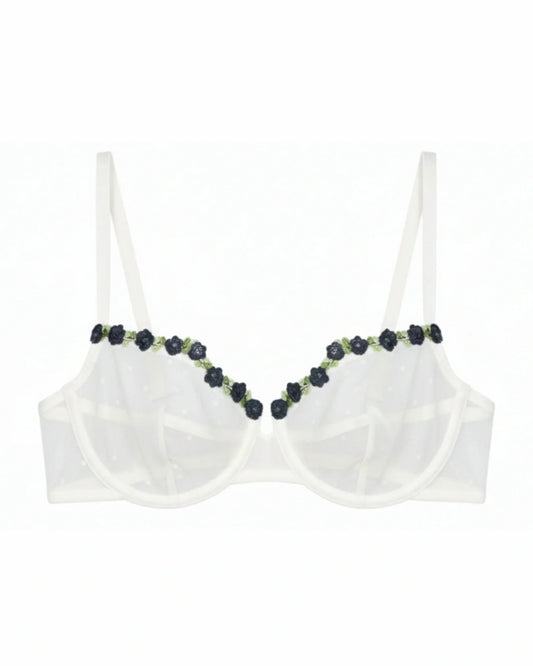 Non-Padded Bra - Mila - White