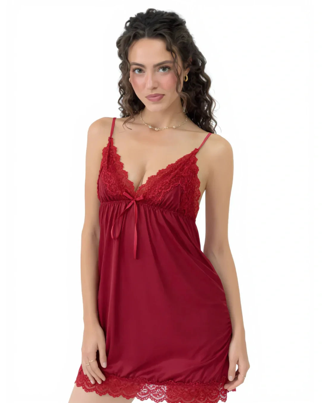 Babydoll Lingerie  - Merlot