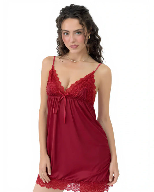 Babydoll Lingerie  - Merlot