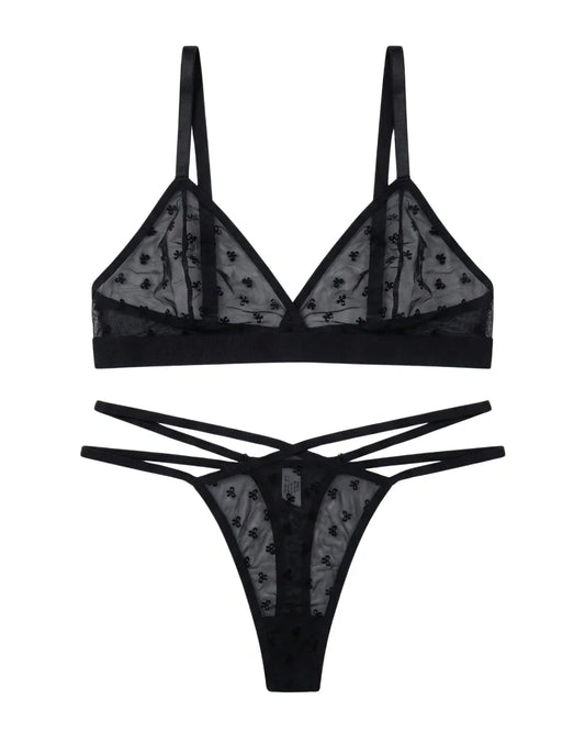 Non Padded Bra Set - Rosbow