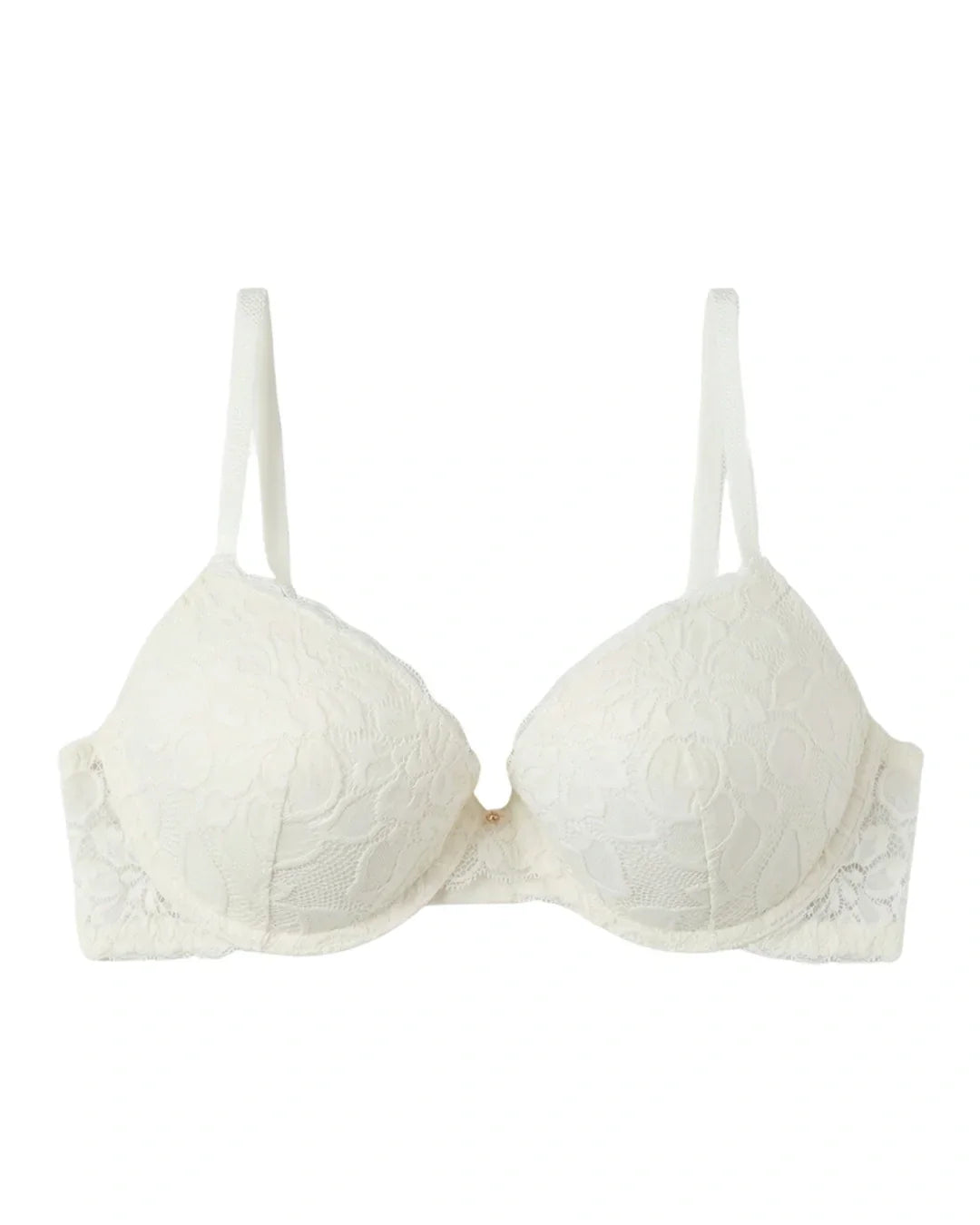 Padded Bra Set - Elviora - Off White