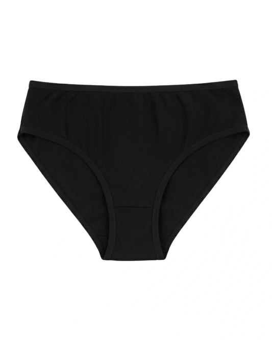 Cotton Brief Panty - Arvia - Black