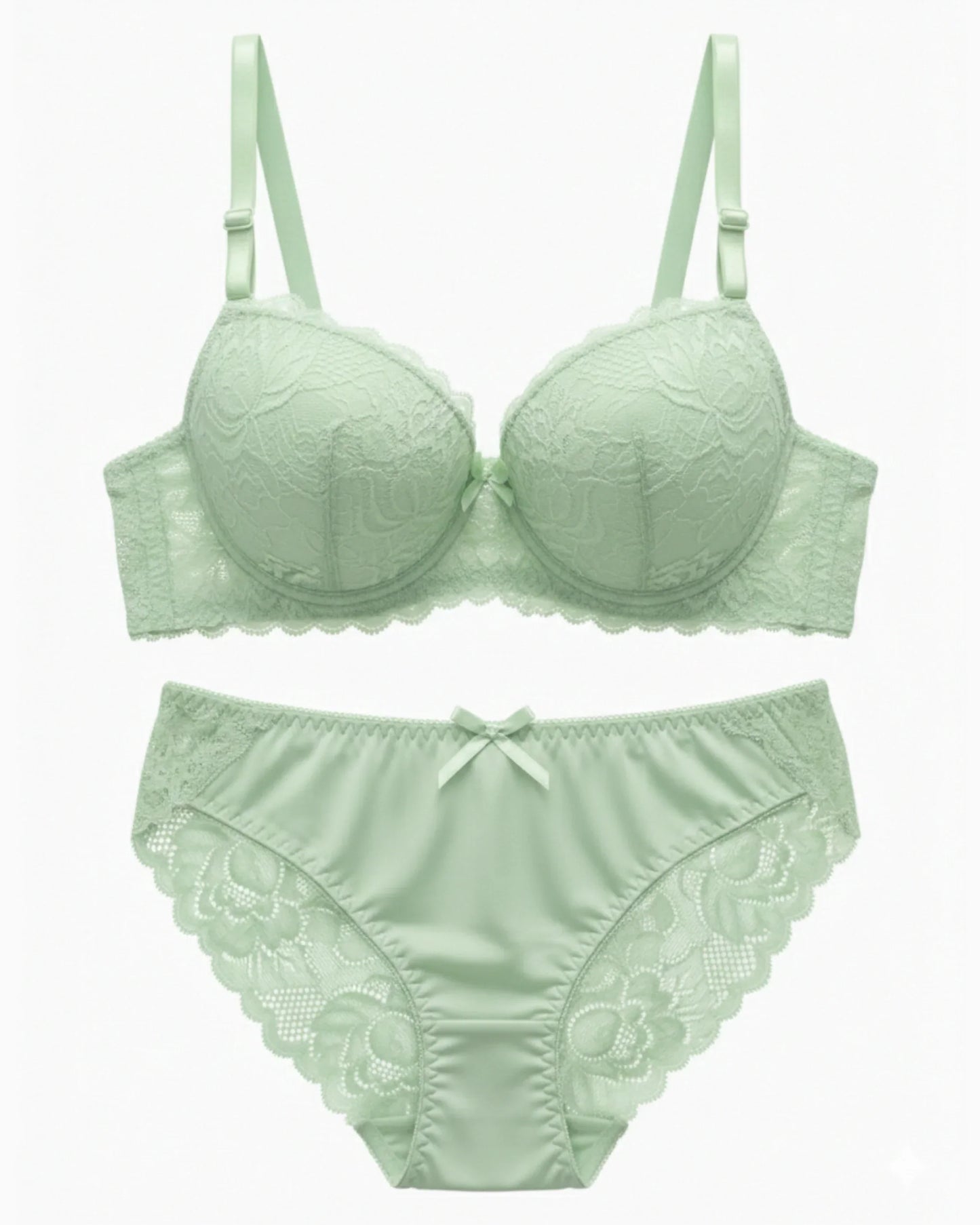 Padded Bra Set -  Embro - Green