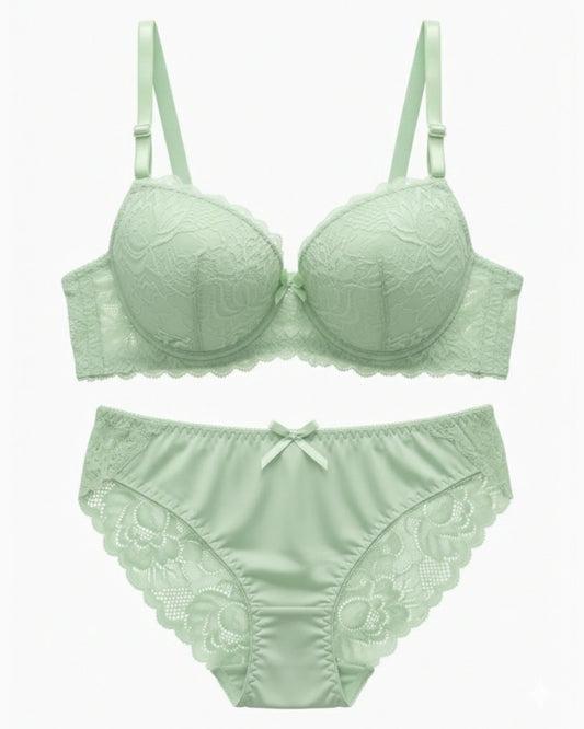 Padded Bra Set -  Embro - Green