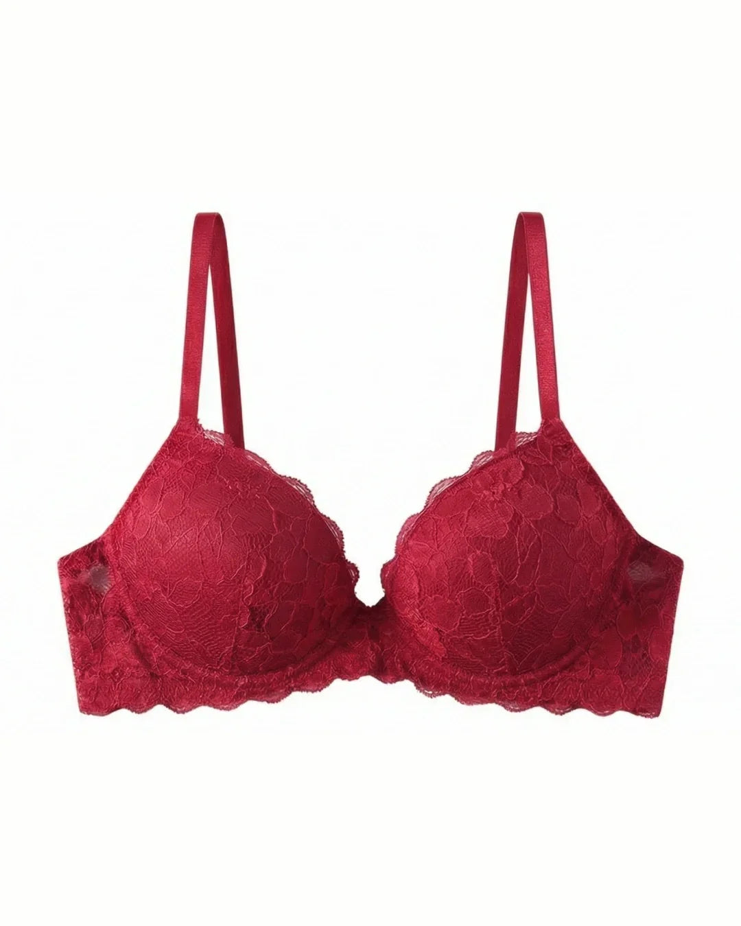 Padded Bra Set - Nerina - Red