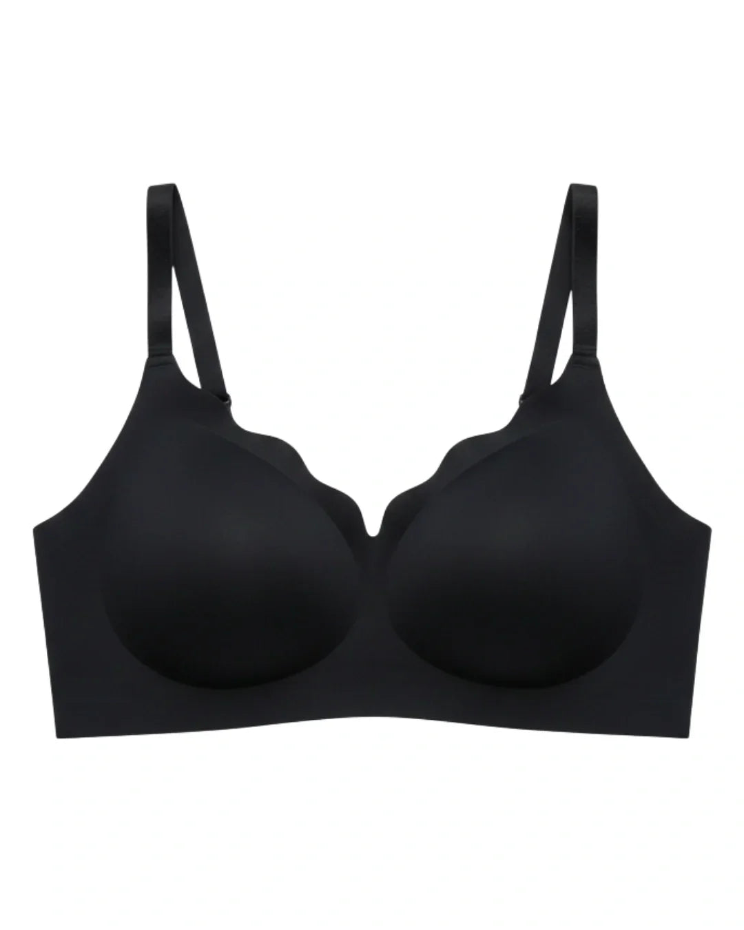 Seamless Padded Bra - Amorva - Black