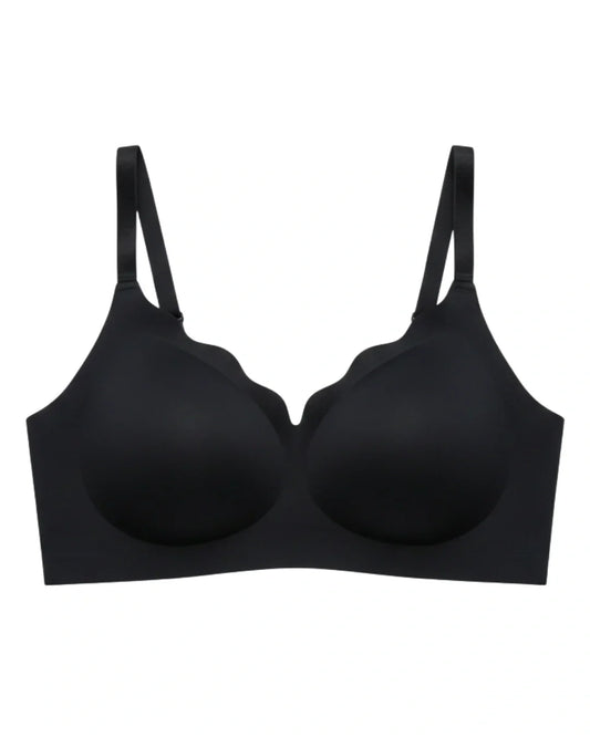Seamless Padded Bra - Amorva - Black