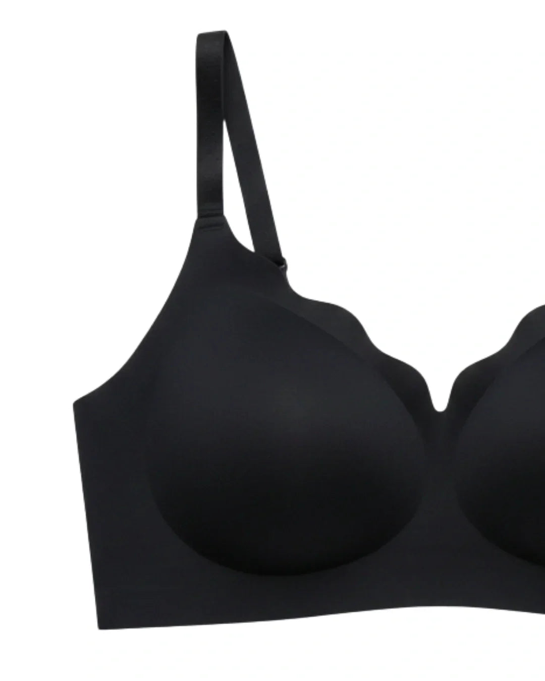 Seamless Padded Bra - Amorva - Black