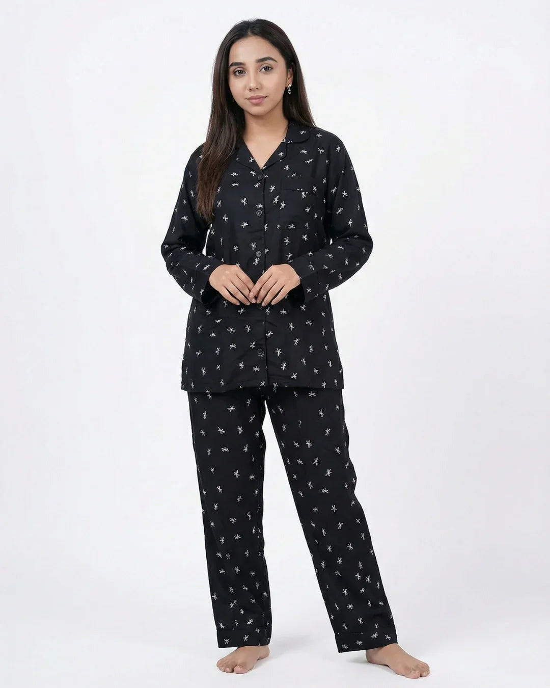 Linen Pajama Suit - Blossy