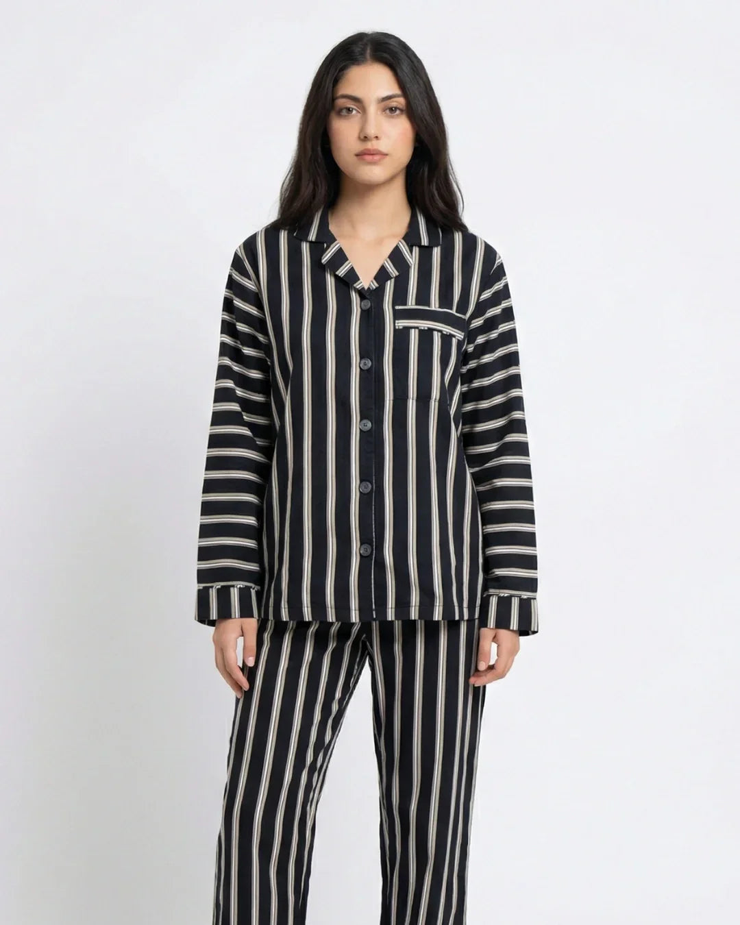 Linen Pajama Suit - Mistline