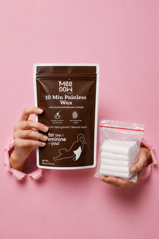 Product Title

Mee Oow Club 10 Min Painless Wax | Chocolate Hair Removal Powder + Free Wipes | 150g