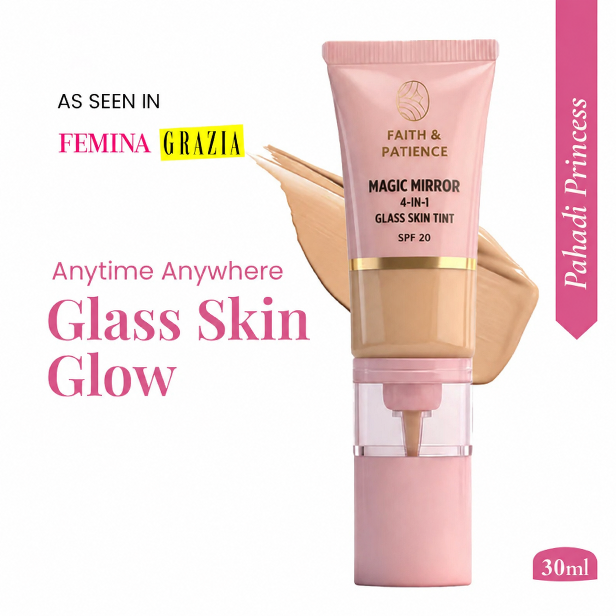 Magic Mirror Glow Serum Tint 4 in 1 (Benefits) - 001 Pahadi Princess (Fair)