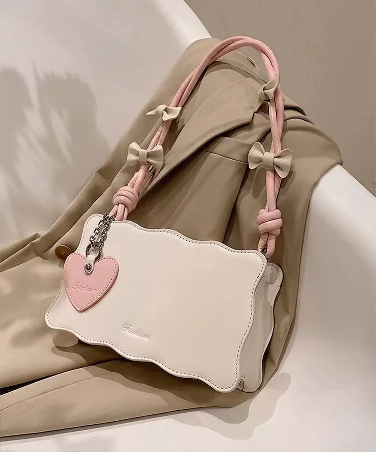 Purple Heart Aesthetic Handbag for Women